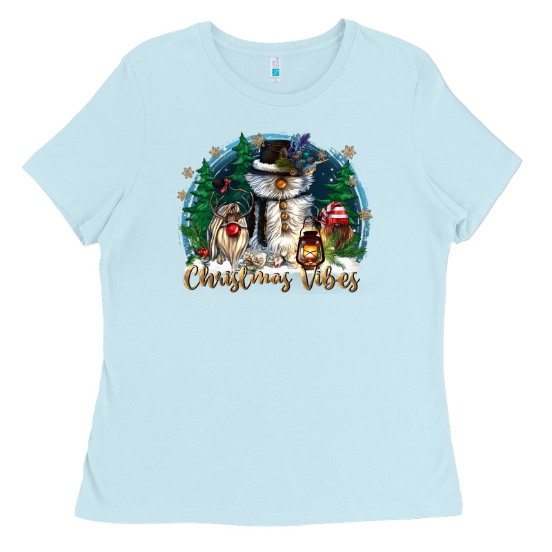 Christmas Vibes Ladies Tee by CowGirlArtShop | Teevron