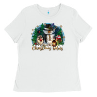 White christmas vibes Ladies Tee - CowGirlArtShop