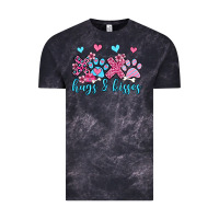 Cloud Black xoxo hugs and kisses paws olivia Vintage Tee - OliviaCreatesArt