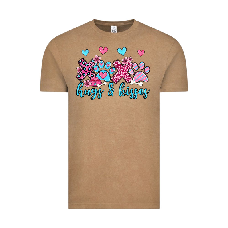 Xoxo Hugs And Kisses Paws Olivia Vintage Tee by OliviaCreatesArt | Teevron