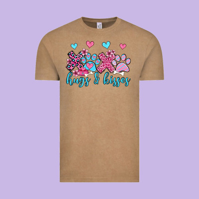 Xoxo Hugs And Kisses Paws Olivia Vintage Tee Designed By Oliviacreatesart