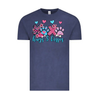 Vintage Denim xoxo hugs and kisses paws olivia Vintage Tee - OliviaCreatesArt