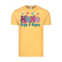 Vintage Mustard xoxo hugs and kisses paws olivia Vintage Tee - OliviaCreatesArt