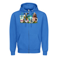 True Royal cow coffee cups Zipper Hoodie - AdoDesignShop