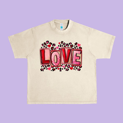 Valentine's Day Love Urban Heavy Tee Designed By Fadigitalartstudio