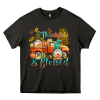 Asphalt Fall Thankful and blessed Heavy Core Tee - NancyCooperArtShop