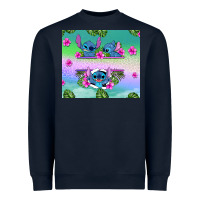 Navy custom name stitch Heavyweight Sweatshirt - AdoDesignShop