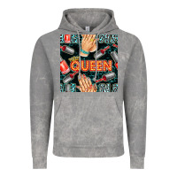 Cloud Rock nail queen hand and polish with lights and leopard seamless pattern bb Vintage Hoodie - BundleAndBundleShop