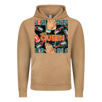 Vintage Camel nail queen hand and polish with lights and leopard seamless pattern bb Vintage Hoodie - BundleAndBundleShop