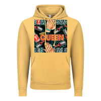 Vintage Mustard nail queen hand and polish with lights and leopard seamless pattern bb Vintage Hoodie - BundleAndBundleShop