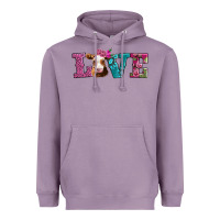 Lavender love with guernsey cow Heavyweight Hoodie - AdoDesignShop