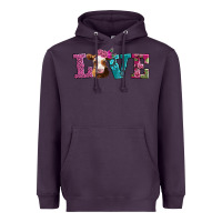 Plum love with guernsey cow Heavyweight Hoodie - AdoDesignShop
