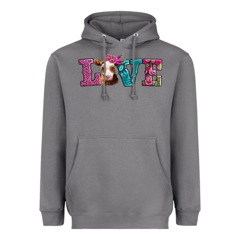 Love With Guernsey Cow Heavyweight Hoodie by AdoDesignShop | Teevron