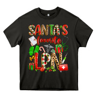 Asphalt santa's favorite lpn Heavy Core Tee - texasbilliewilder