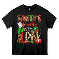 Black santa's favorite lpn Heavy Core Tee - texasbilliewilder