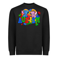 Black autism stitch with lilo Heavyweight Sweatshirt - AdoDesignShop