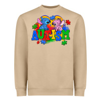 Mushroom autism stitch with lilo Heavyweight Sweatshirt - AdoDesignShop