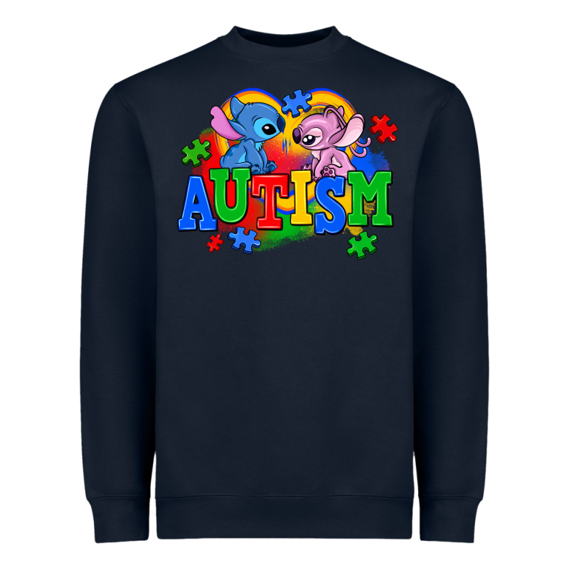 Autism Stitch With Lilo Heavyweight Sweatshirt by AdoDesignShop | Teevron