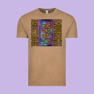 Leopard Nana Tumbler Vintage Tee Designed By Fadigitalartstudio