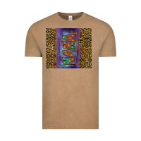 Vintage Coffee leopard nana tumbler Vintage Tee - FaDigitalArtStudio