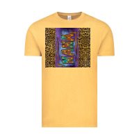 Vintage Mustard leopard nana tumbler Vintage Tee - FaDigitalArtStudio