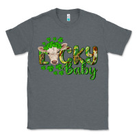 Charcoal Heather Lucky baby charolais calf Classic Tee - RanaPortraitStore