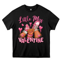 Black little miss valentine afro kid sneakers Heavy Core Tee - RanaPortraitStore
