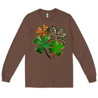 Chestnut leopard shamrock Long Sleeve Tee - FaDigitalArtStudio