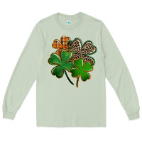 Matcha leopard shamrock Long Sleeve Tee - FaDigitalArtStudio