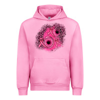 Fuchsia Pink ribbon patch Urban Hoodie - JahusDesignShop