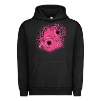 Pigment Black ribbon patch Urban Hoodie - JahusDesignShop