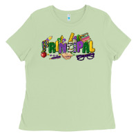 Matcha principal mardi gras cowgirl Ladies Tee - CowGirlArtShop
