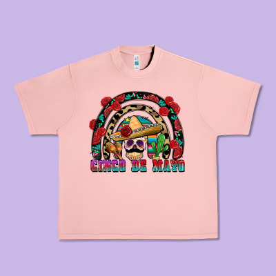 Cinco De Mayo Rainbow Urban Heavy Tee Designed By Fadigitalartstudio