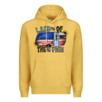 Antique Gold land of the free Premium Hoodie - CowhideDigitalArt