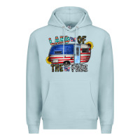 Blue Mist land of the free Premium Hoodie - CowhideDigitalArt
