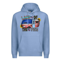 Colony Blue land of the free Premium Hoodie - CowhideDigitalArt