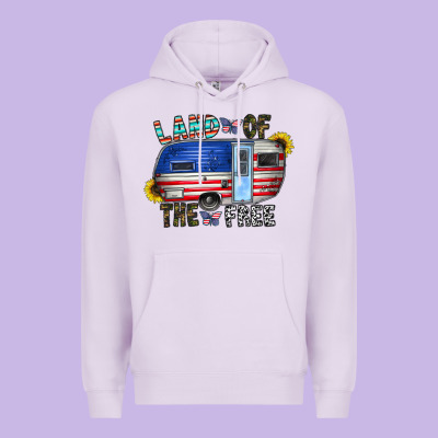 Land Of The Free Premium Hoodie Designed By Cowhidedigitalart