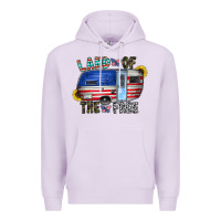 Lilac land of the free Premium Hoodie - CowhideDigitalArt