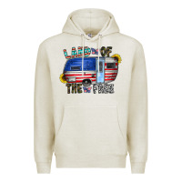 Oatmeal Heather land of the free Premium Hoodie - CowhideDigitalArt