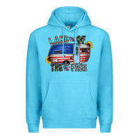 Ocean Blue land of the free Premium Hoodie - CowhideDigitalArt