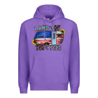 Purple land of the free Premium Hoodie - CowhideDigitalArt