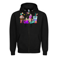 Black lash hustler coffee cups Zipper Hoodie - AdoDesignShop