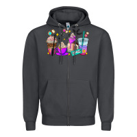 Smoke lash hustler coffee cups Zipper Hoodie - AdoDesignShop