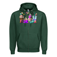 Sports Green lash hustler coffee cups Zipper Hoodie - AdoDesignShop