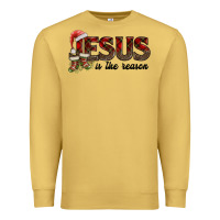 Antique Gold jesus in the reason Premium Sweatshirt - AdoDesignShop