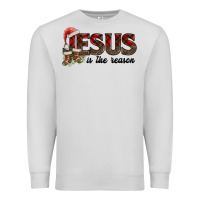Dove Grey jesus in the reason Premium Sweatshirt - AdoDesignShop