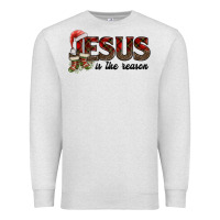 Oatmeal Heather jesus in the reason Premium Sweatshirt - AdoDesignShop