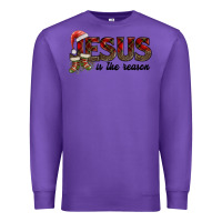 Purple jesus in the reason Premium Sweatshirt - AdoDesignShop