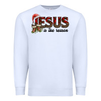 White jesus in the reason Premium Sweatshirt - AdoDesignShop