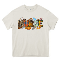 Cream Fall Nurse Heavy Core Tee - NancyCooperArtShop